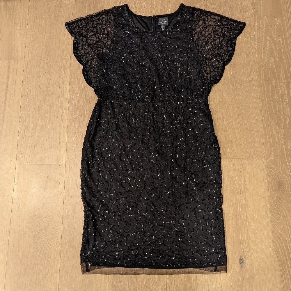 Elegant Black Sequin Dress